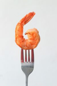 Shrimp on fork