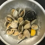 A batch of freshly steamed clams, right from our restaurant
