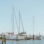 Boats docking at Chesapeake Bay